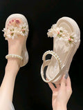 Sandalias Chunky Flor
