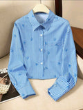 Camisa rayas azul
