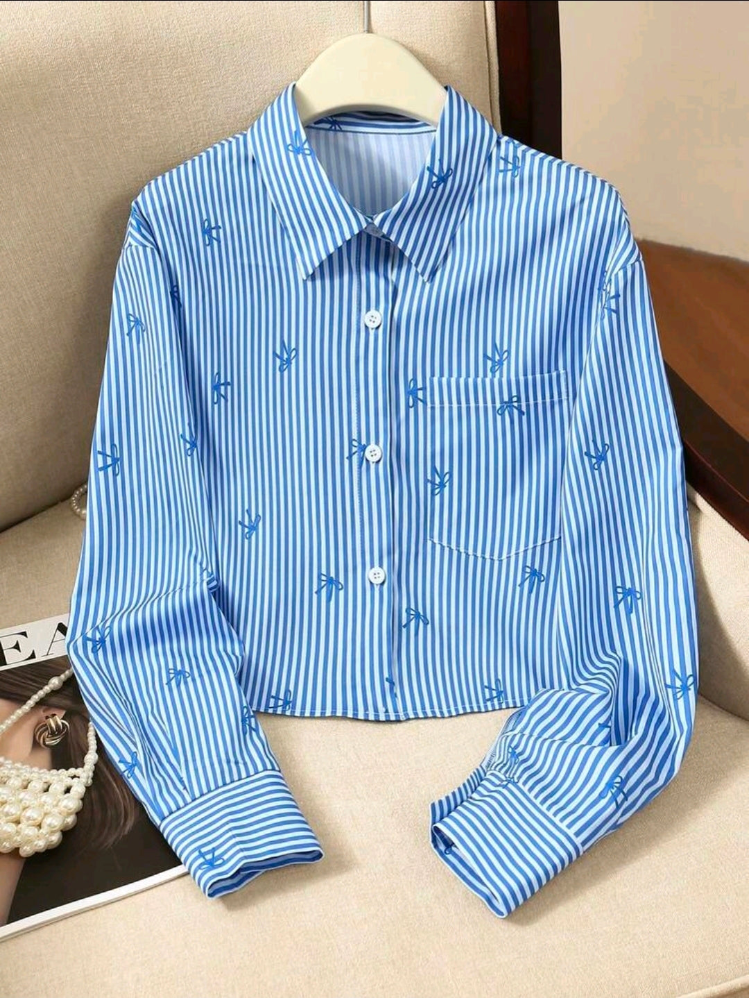 Camisa rayas azul