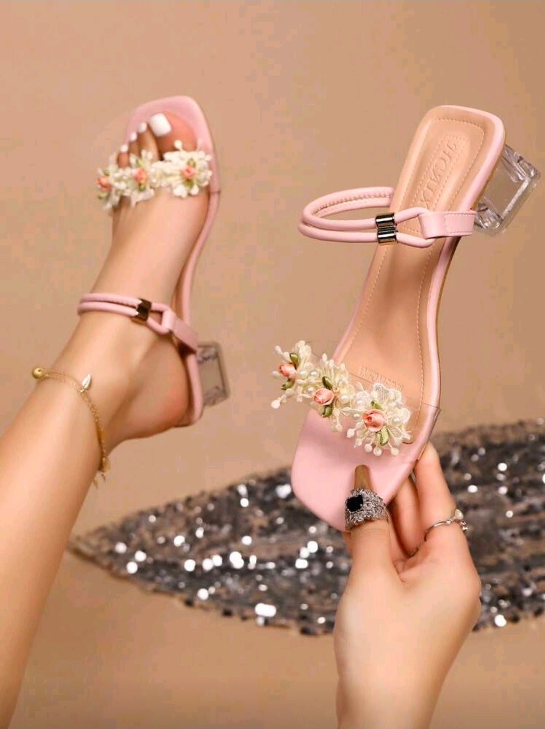 Sandalias De flor