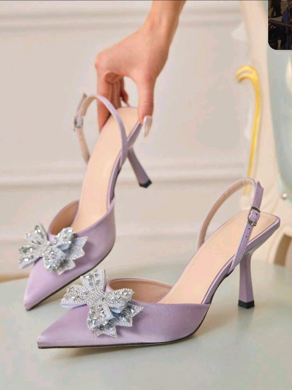 Tacones strass cristal cm
