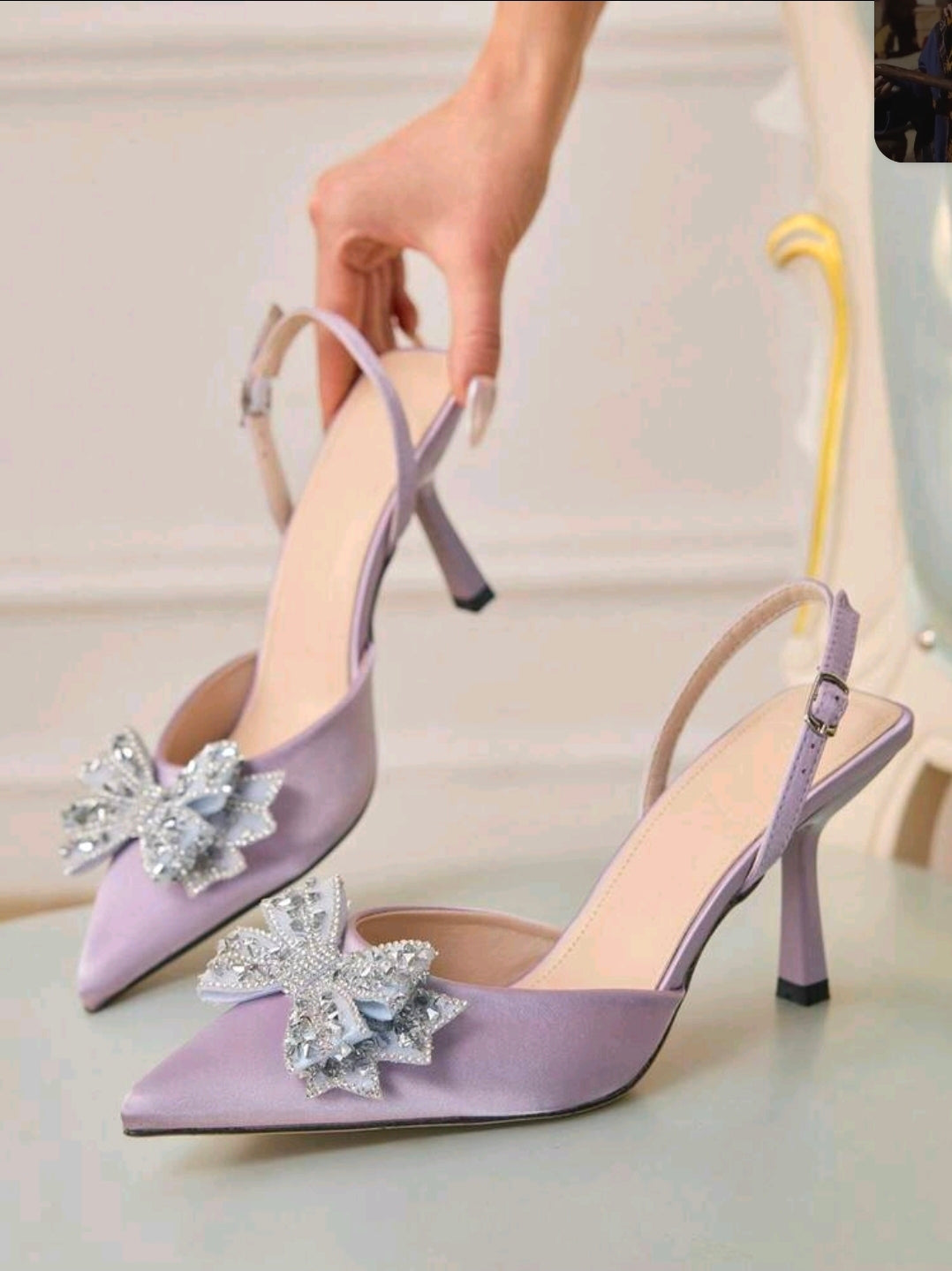 Tacones strass cristal cm