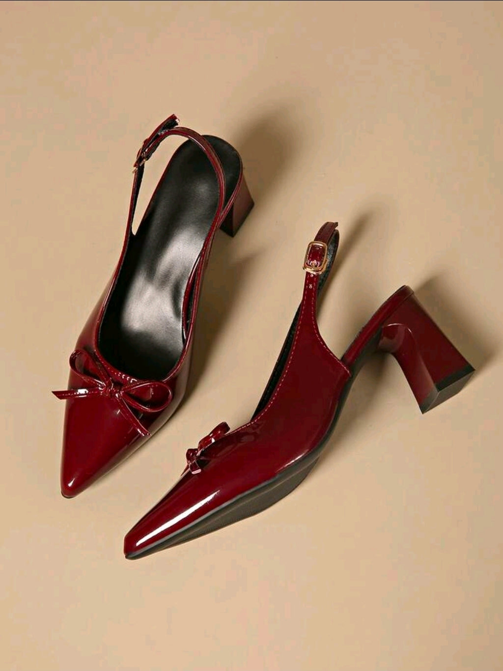 Tacones de charol