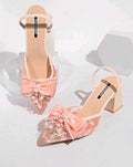 Tacones de encaje con tacon Grueso
