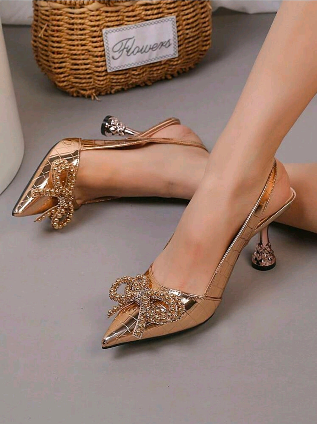 Tacones Champán soli