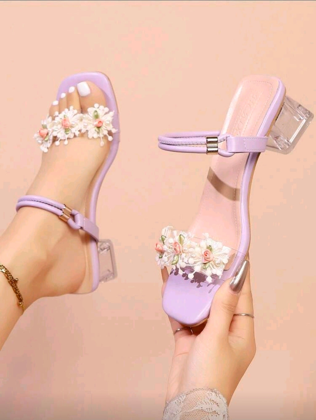 Sandalias De flor