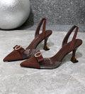Tacones marrón