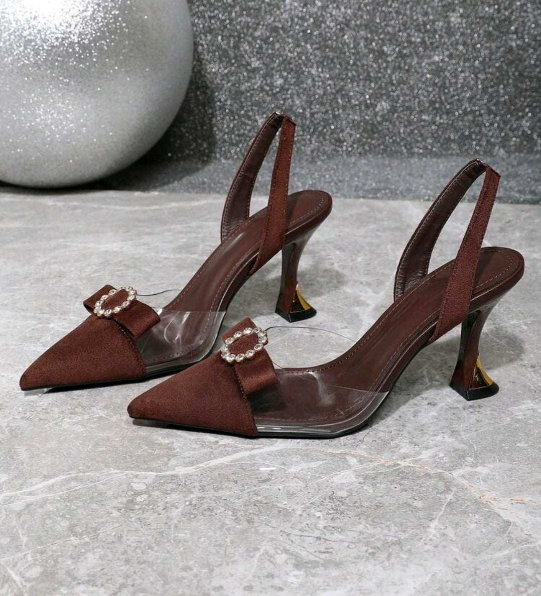 Tacones marrón