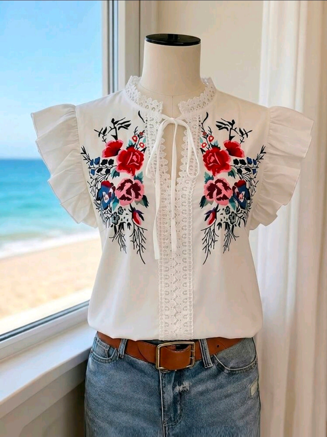 Blusa floreada