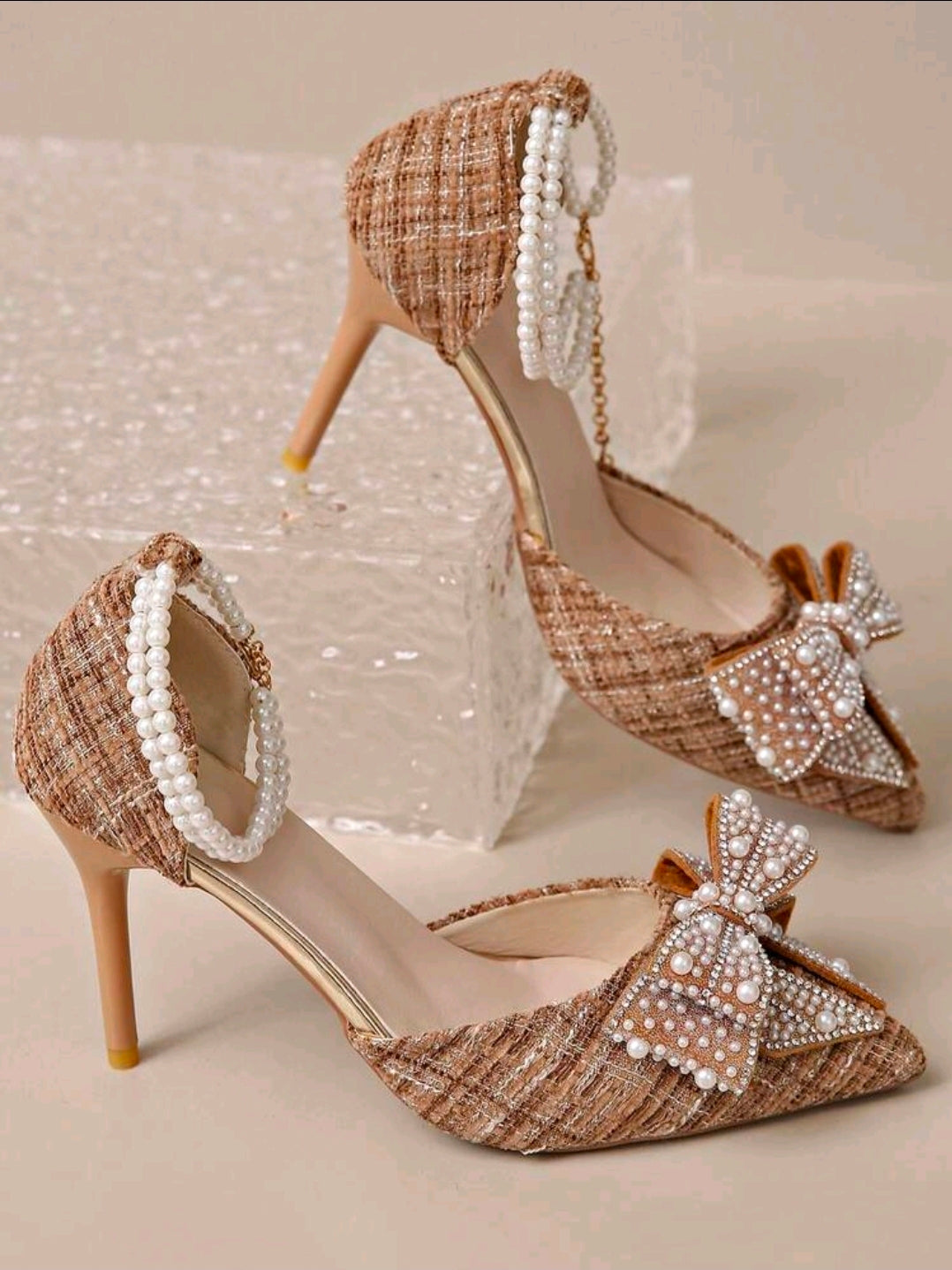 Tacones de aguja tobiperla