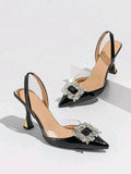 Tacones Dorsay negro