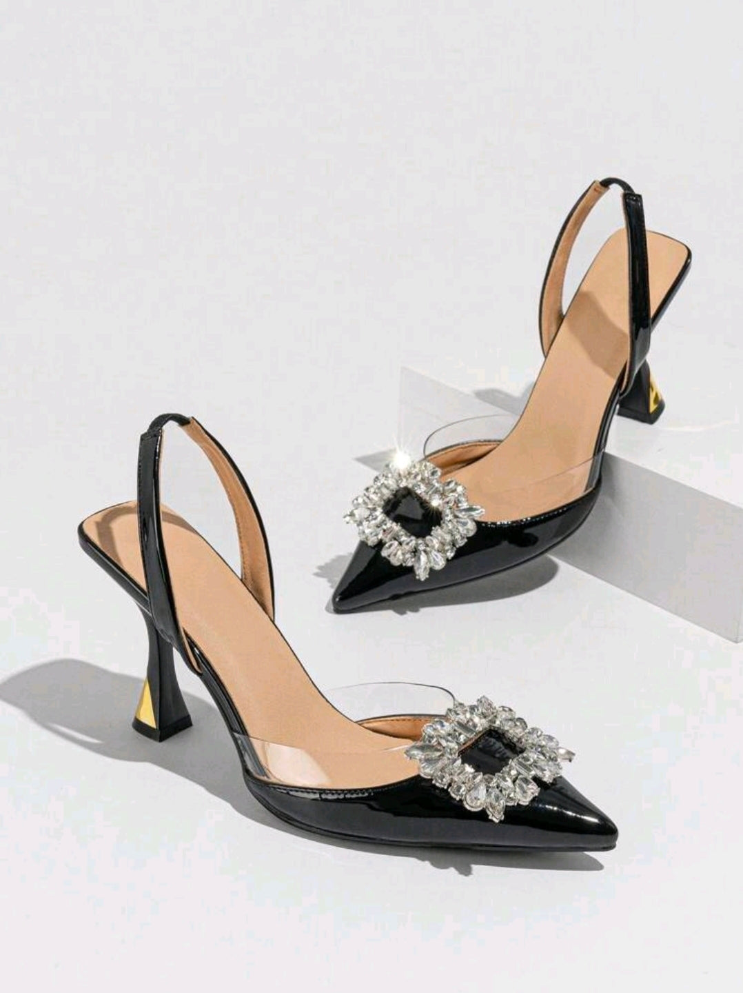 Tacones Dorsay negro