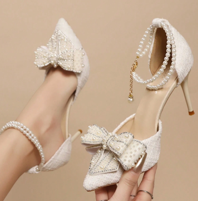Tacones de aguja tobiperla